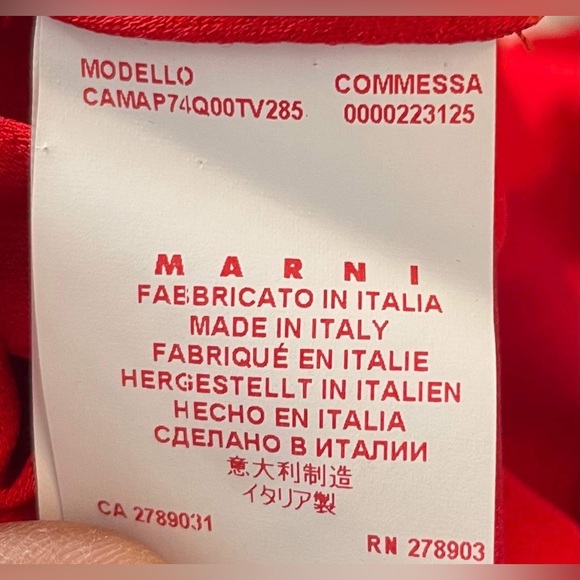 MARNI
Cowl Neck Three-Quarter Sleeve T-Shirt - Picture 5 of 10